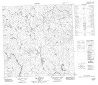 035A10 Lac Morijeau Canadian topographic map, 1:50,000 scale