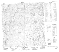 035A16 Lac Des Ombles Canadian topographic map, 1:50,000 scale