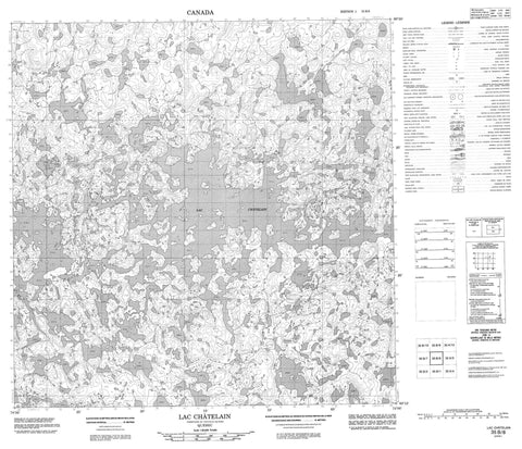 035B08 Lac Chatelain Canadian topographic map, 1:50,000 scale