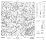 035B13  Canadian topographic map, 1:50,000 scale