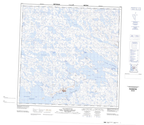 035C03 Puvirnituq Canadian topographic map, 1:50,000 scale