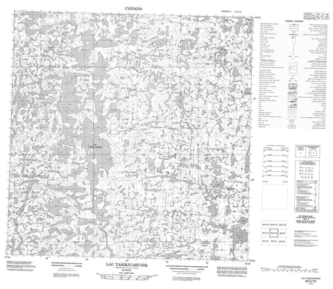 035C10 Lac Tasirjuarusiq Canadian topographic map, 1:50,000 scale