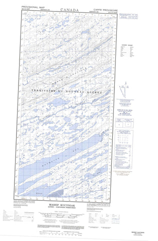 035C13E Massif Kucyniak Canadian topographic map, 1:50,000 scale