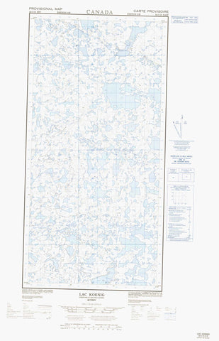 035C15E Lac Koenig Canadian topographic map, 1:50,000 scale