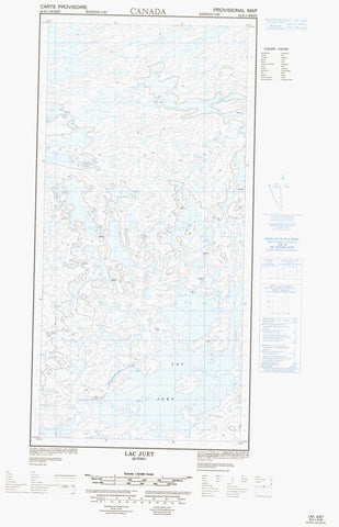 035F01W Lac Juet Canadian topographic map, 1:50,000 scale