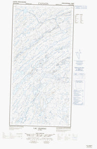 035F02W Lac Vigneau Canadian topographic map, 1:50,000 scale