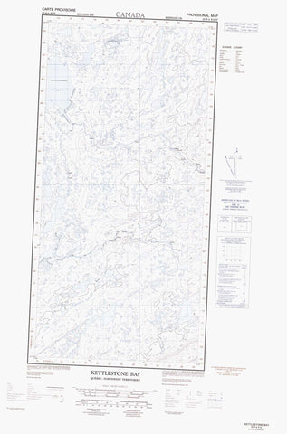 035F04E Kettlestone Bay Canadian topographic map, 1:50,000 scale