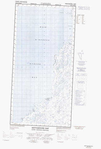 035F04W Kettlestone Bay Canadian topographic map, 1:50,000 scale