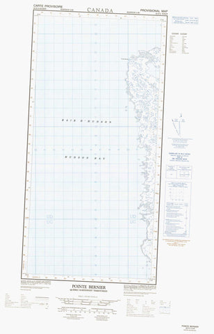 035F05W Pointe Bernier Canadian topographic map, 1:50,000 scale