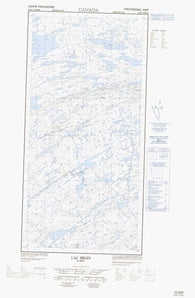 035F07W Lac Begin Canadian topographic map, 1:50,000 scale