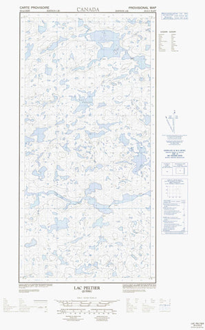 035G03E Lac Peltier Canadian topographic map, 1:50,000 scale