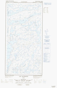 035G04E Lac Allemand Canadian topographic map, 1:50,000 scale