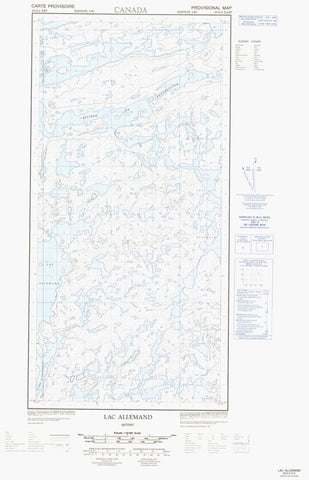 035G04E Lac Allemand Canadian topographic map, 1:50,000 scale