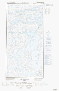 035G04W Lac Allemand Canadian topographic map, 1:50,000 scale