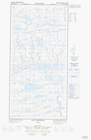 035G05W Lac Chukotat Canadian topographic map, 1:50,000 scale