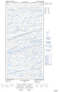 035G06E Lac Belanger Canadian topographic map, 1:50,000 scale