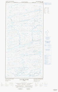 035G06W Lac Belanger Canadian topographic map, 1:50,000 scale