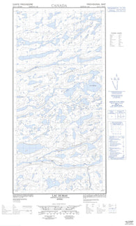 035G07W Lac Dumas Canadian topographic map, 1:50,000 scale