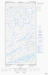 035G10W Lacs Nuvilic Canadian topographic map, 1:50,000 scale