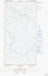 035G11E Lac Parent Canadian topographic map, 1:50,000 scale