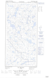 035G12E Lac Belleau Canadian topographic map, 1:50,000 scale