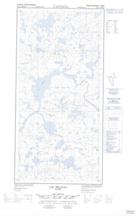 035G12W Lac Belleau Canadian topographic map, 1:50,000 scale