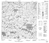 035G13 Lac Vanasse Canadian topographic map, 1:50,000 scale