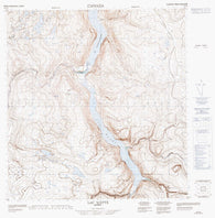 035G16 Lac Watts Canadian topographic map, 1:50,000 scale