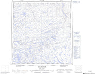 035G Lacs Nuvilic Canadian topographic map, 1:250,000 scale