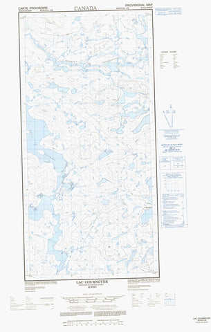 035H06W Lac Cournoyer Canadian topographic map, 1:50,000 scale