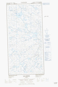 035H07W Lac Vicenza Canadian topographic map, 1:50,000 scale
