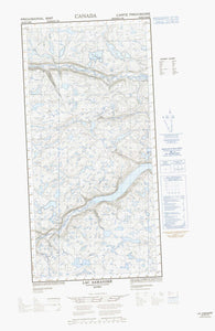 035H08E Lac Samandre Canadian topographic map, 1:50,000 scale
