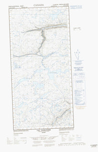 035H08W Lac Samandre Canadian topographic map, 1:50,000 scale