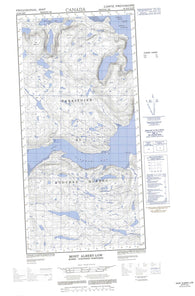 035H09E Mont Albert Low Canadian topographic map, 1:50,000 scale
