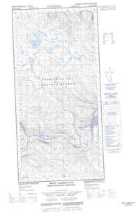 035H09W Mont Albert Low Canadian topographic map, 1:50,000 scale