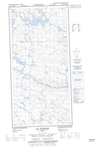 035H10W Lac Wakeham Canadian topographic map, 1:50,000 scale