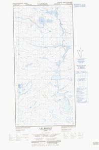 035H11W Lac Rinfret Canadian topographic map, 1:50,000 scale