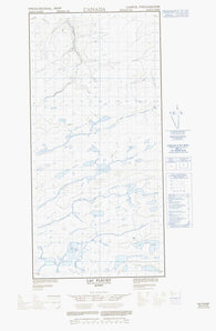 035H12W Lac Fleury Canadian topographic map, 1:50,000 scale