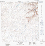 035H14 Lac Lecorre Canadian topographic map, 1:50,000 scale