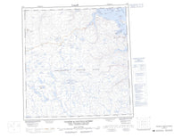 035H Cratere Du Nouveau Quebec Canadian topographic map, 1:250,000 scale