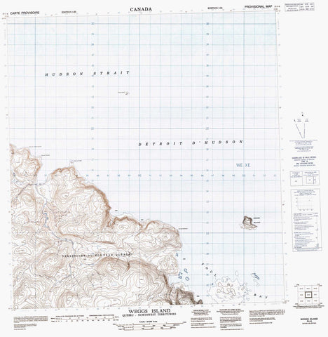 035I06 Weggs Island Canadian topographic map, 1:50,000 scale