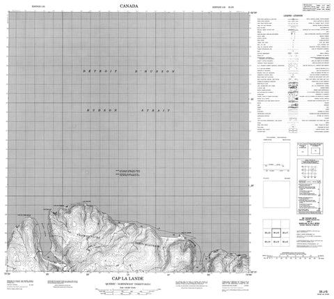 035J06 Cap La Lande Canadian topographic map, 1:50,000 scale