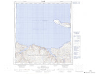 035J Salluit Canadian topographic map, 1:250,000 scale