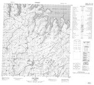 035K07 Cap Gobin Canadian topographic map, 1:50,000 scale