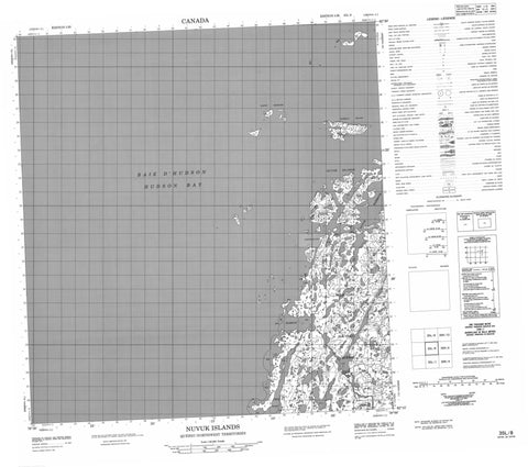 035L08 Nuvuk Islands Canadian topographic map, 1:50,000 scale