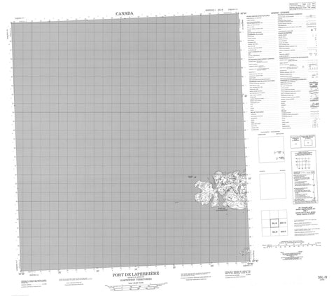 035L09 Port De Laperriere Canadian topographic map, 1:50,000 scale