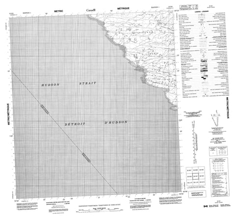 035M01 No Title Canadian topographic map, 1:50,000 scale