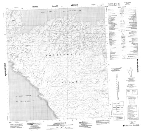 035M08 Fraser Island Canadian topographic map, 1:50,000 scale