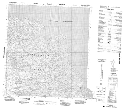 035N05 No Title Canadian topographic map, 1:50,000 scale