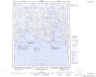 036B Andrew Gordon Bay Canadian topographic map, 1:250,000 scale